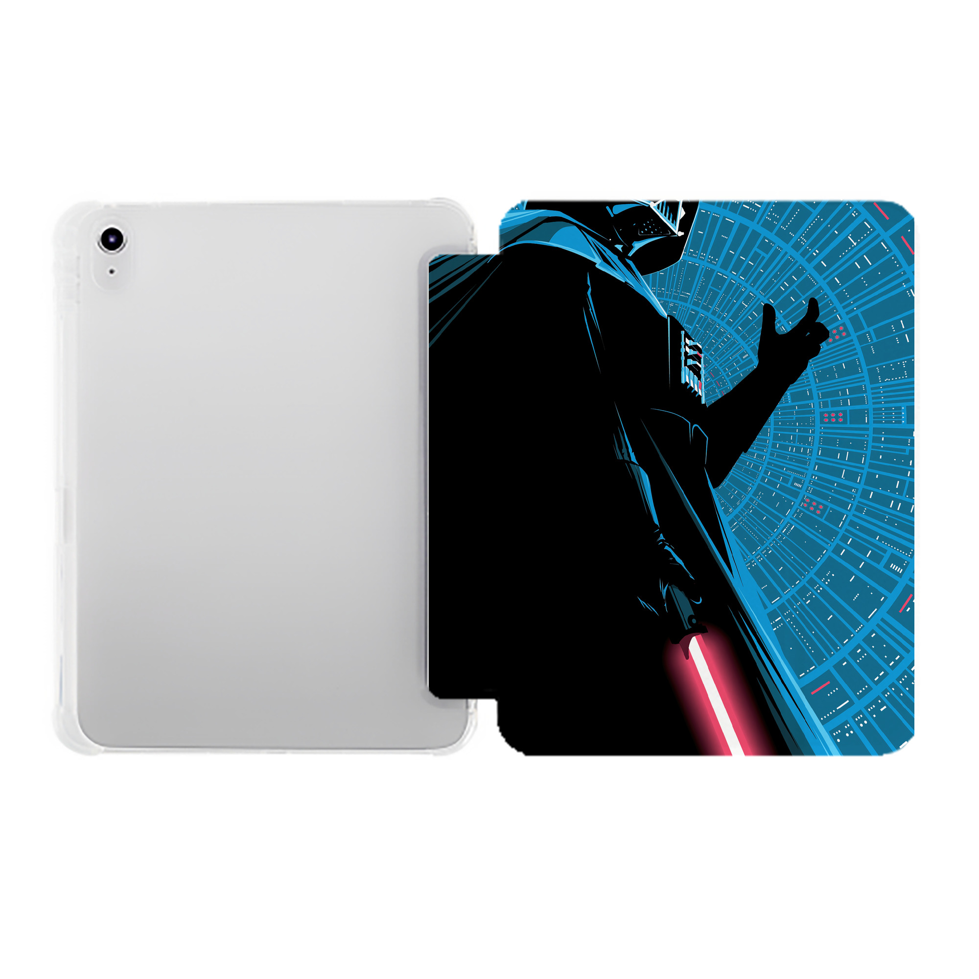 （画像用） スター・ウォーズ Star Wars IPad ケース ペン収納付き 三つ折りスタンド PUレザー×シリコン 対応機種9.5/10.5/10.9インチ